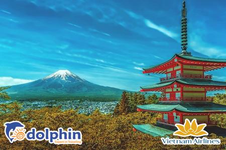 Du lịch Nhật Bản 4N3Đ: Narita – Yamanashi– Tokyo bay Vietnam Airlines KH từ HCM