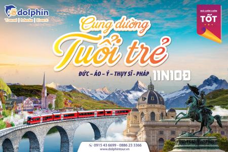 [HÀ NỘI] Tour Châu Âu 5 Nước: Đức - Áo - Ý - Thuỵ Sĩ - Pháp 11 Ngày 10 Đêm Bay Thẳng Vietnam Airlines