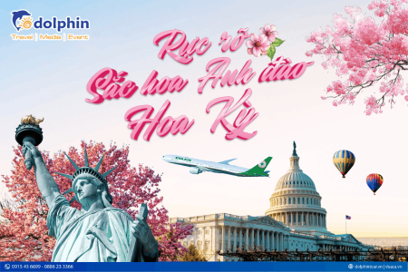 Du Lịch Mỹ Liên Tuyến Đông Tây 10 Ngày 9 Đêm Hoa Anh Đào Bay Eva Air