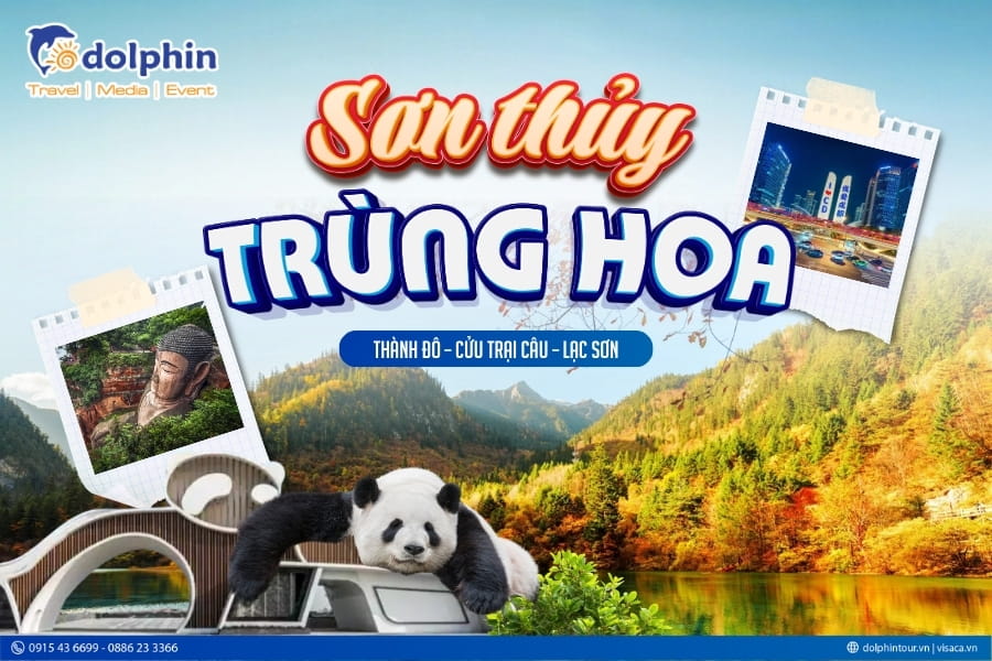 [Hồ Chí Minh] Du lịch Thành Đô - Cửu Trại Câu - Lạc Sơn 6N5Đ bay Sun Phuquoc Airways